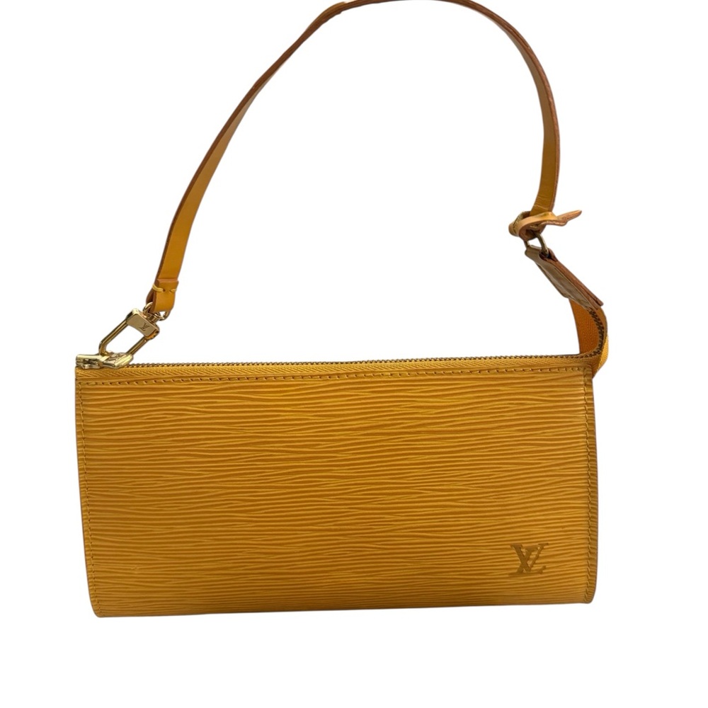 Louis Vuitton Yellow Pochette Accessoires Epi Leather